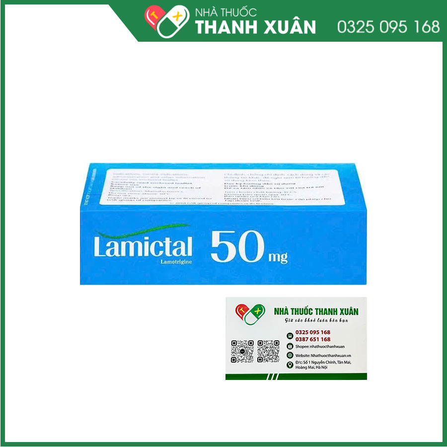 Lamictal 50mg điều trị động kinh, rối loạn lưỡng cực
